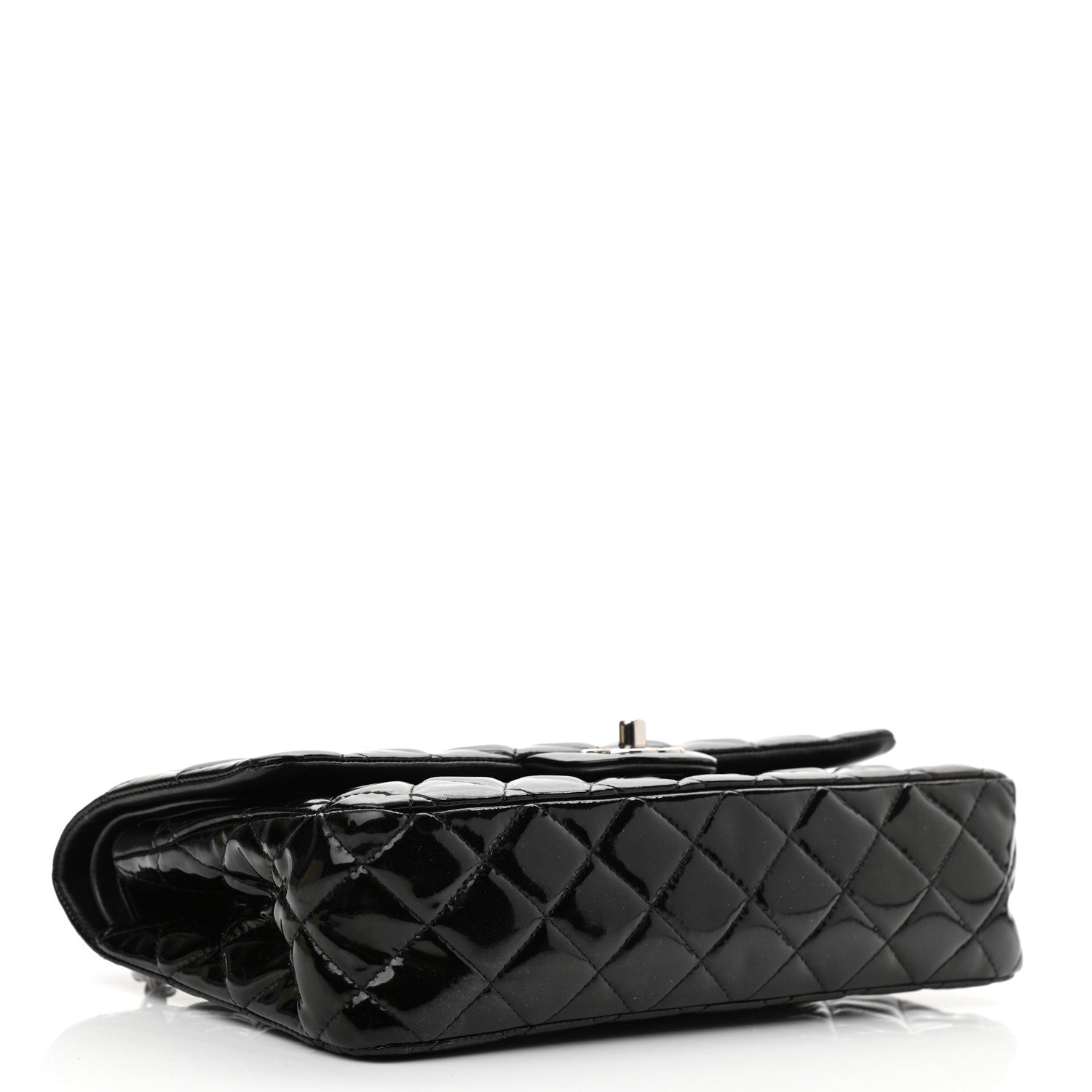 Chanel Patent Quilted Medium Double Flap Black 4 of 12
