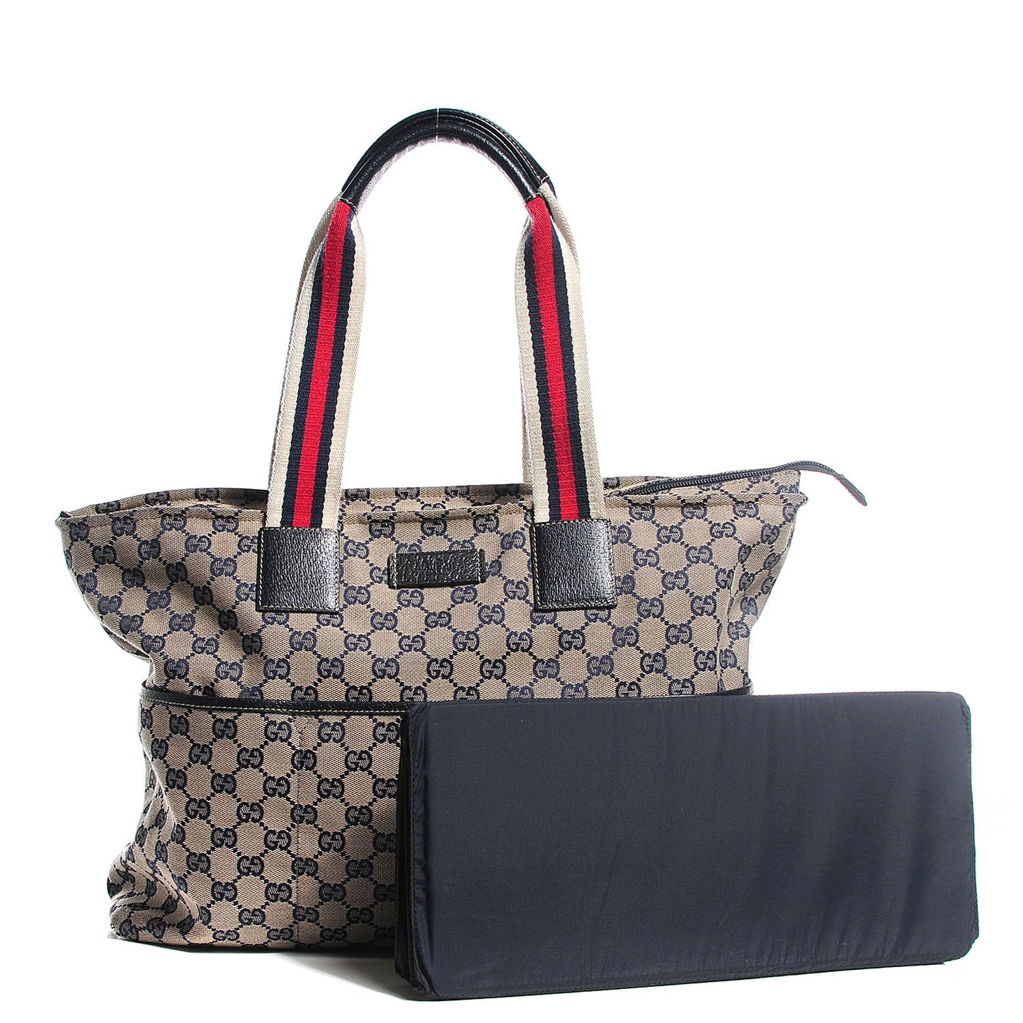 Monogram Web Large Diaper Tote Navy
