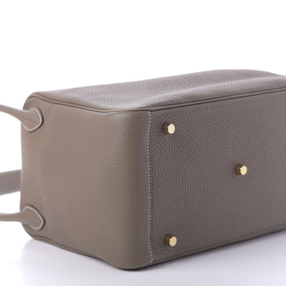 Hermes Taurillon Clemence Lindy 30 Etoupe 8 of 10
