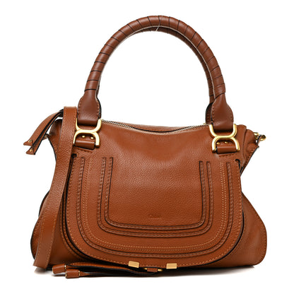Chloe Calfskin Medium Marcie Satchel Tan 1 of 10