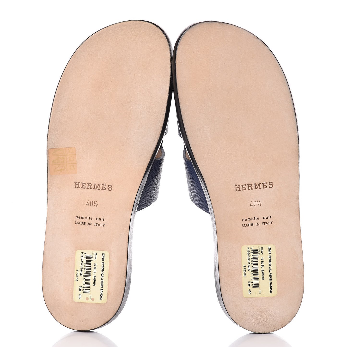 Epsom Mens Izmir Sandals 40.5 Bleu Saphir