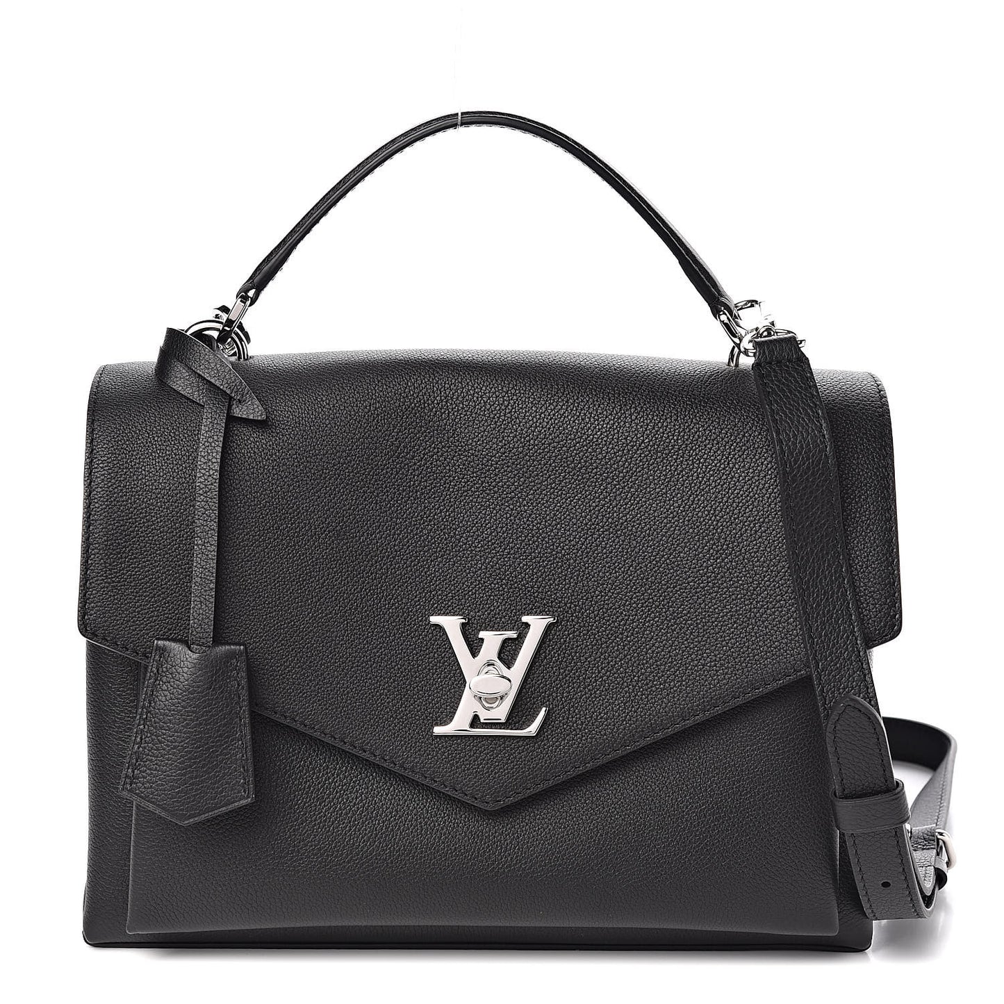 Soft Calfskin My Lockme Top Handle Black