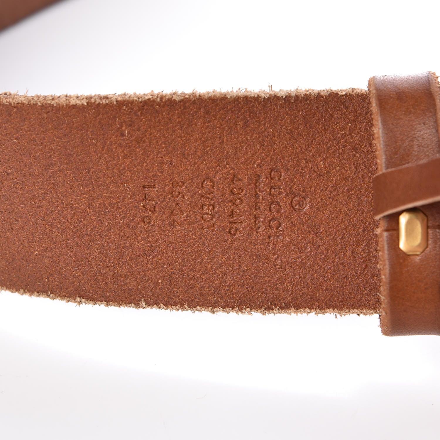 Gucci Faded Calfskin Double G 40mm Belt 85 34 Cuir 6 of 8