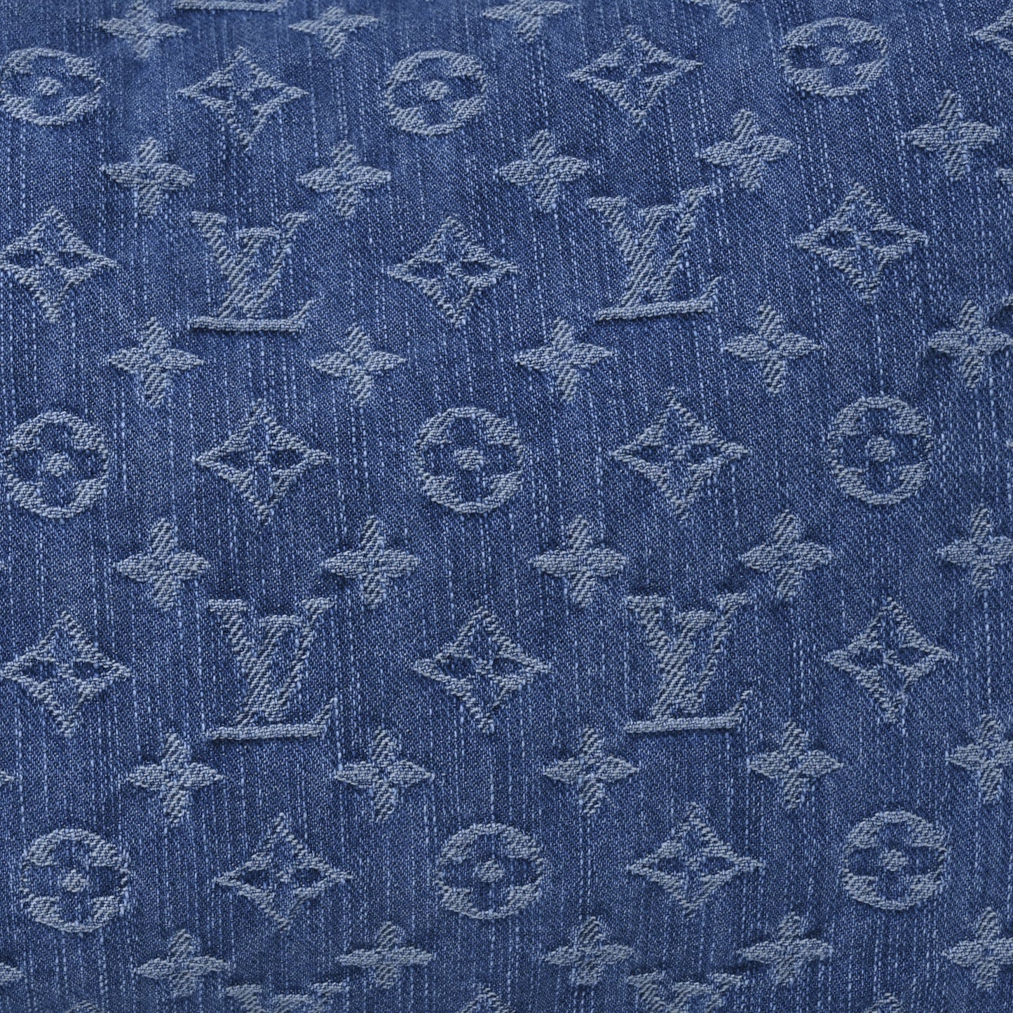 Monogram Denim CarryAll MM Blue