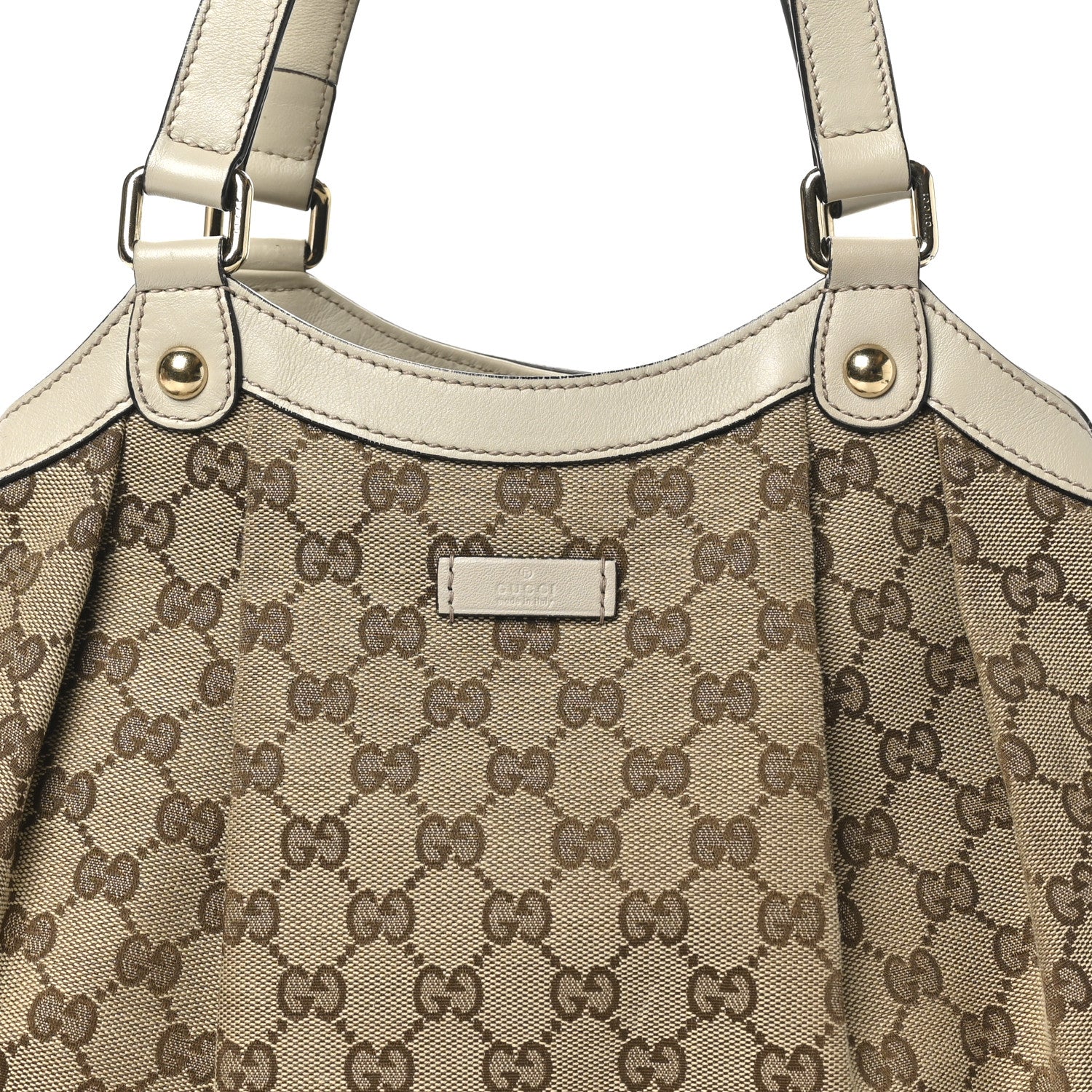 Gucci Monogram Shoulder Bag White 8 of 10