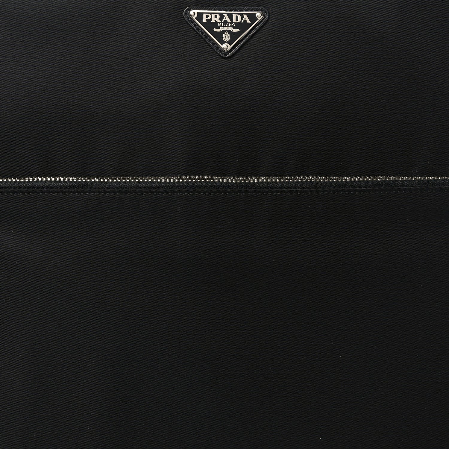 Prada Tessuto Nylon Saffiano Trolley Luggage Black 7 of 9