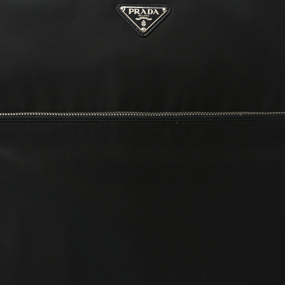 Prada Tessuto Nylon Saffiano Trolley Luggage Black 7 of 9