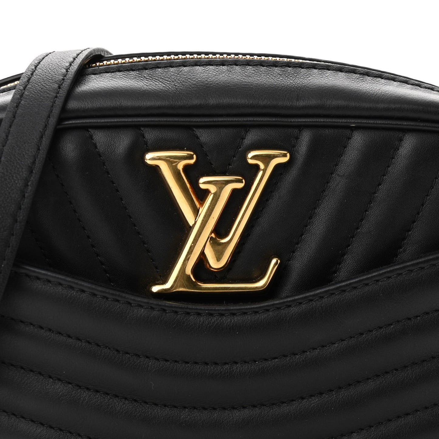 Calfskin New Wave Camera Bag NV Black