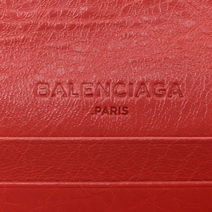 Balenciaga Agneau Classic Hardware Continental Zip Around Wallet Rose Jaipur 6 of 8