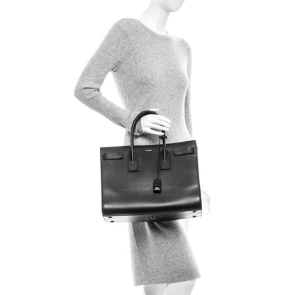 Saint Laurent Calfskin Large Sac De Jour Carryall Black 2 of 7