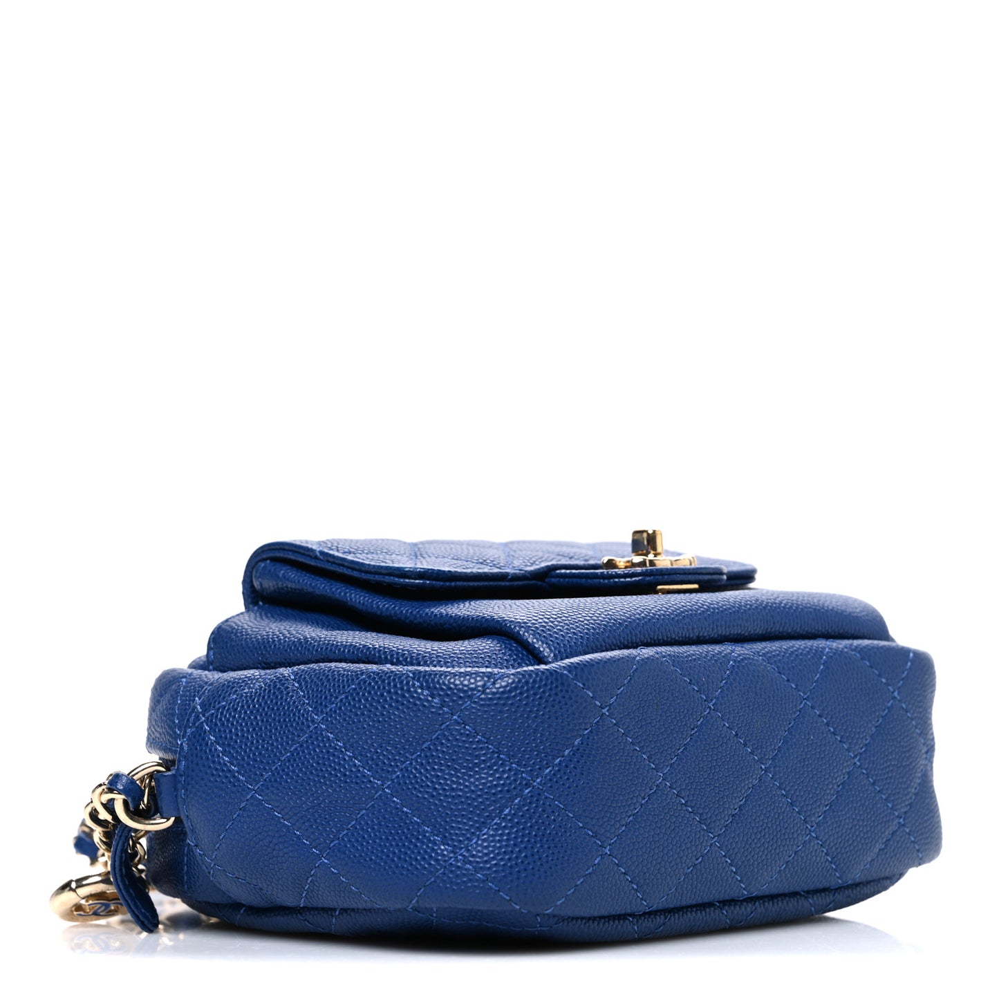 Caviar Quilted CC Day Camera Case Blue
