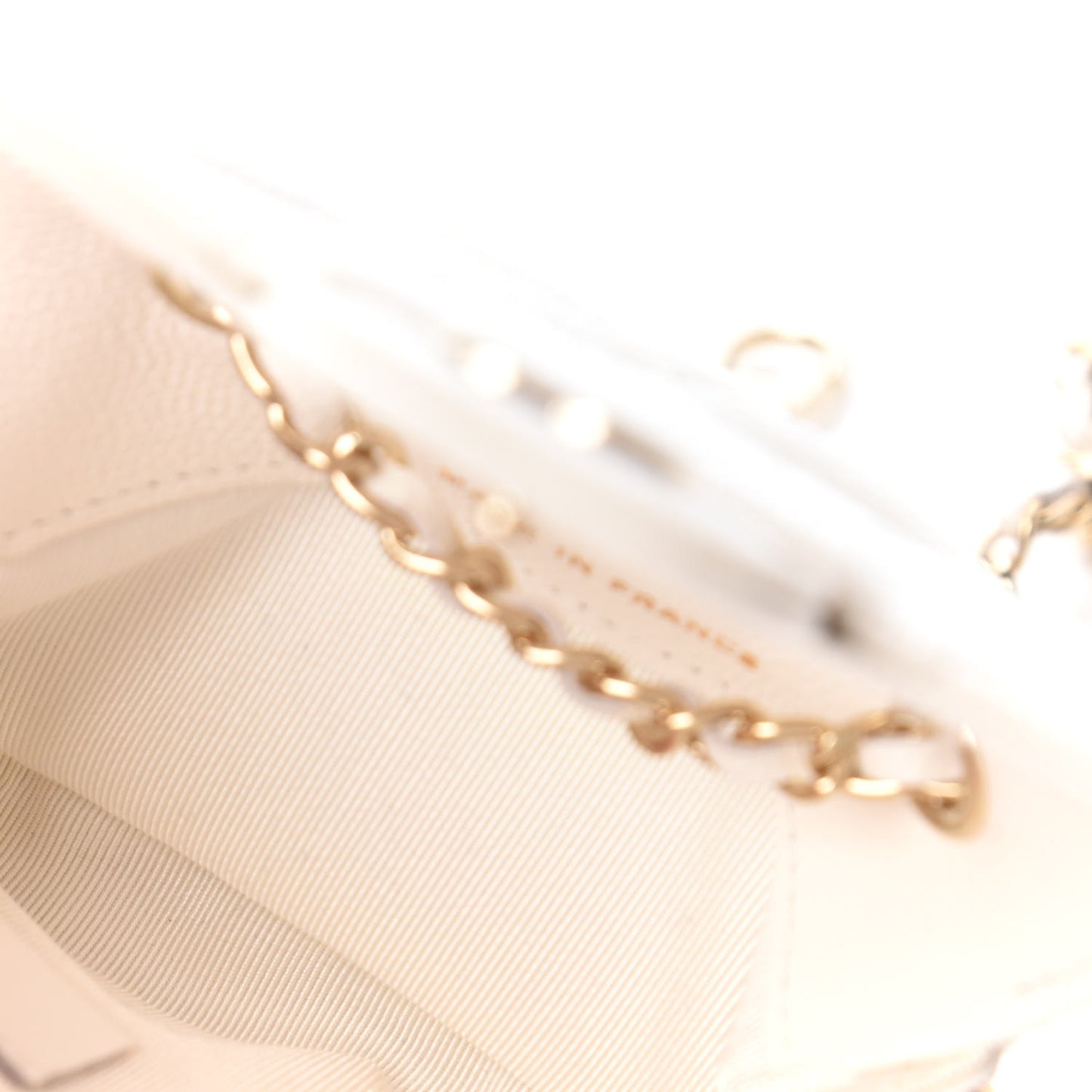Caviar Quilted Belt Bag White