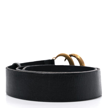 Gucci Faded Calfskin Snake Double G 40mm Belt 85 34 Black 2 of 8