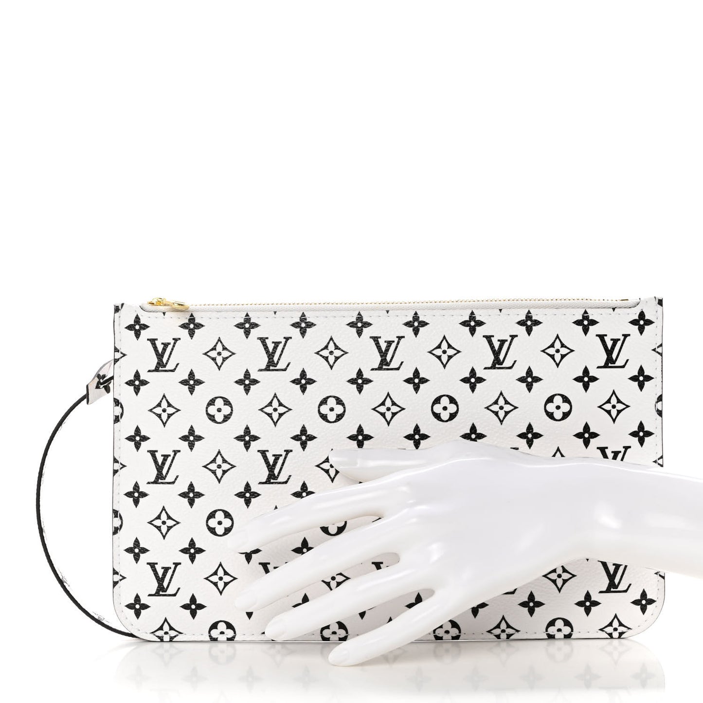 Monogram Giant Neverfull MM GM Pochette White