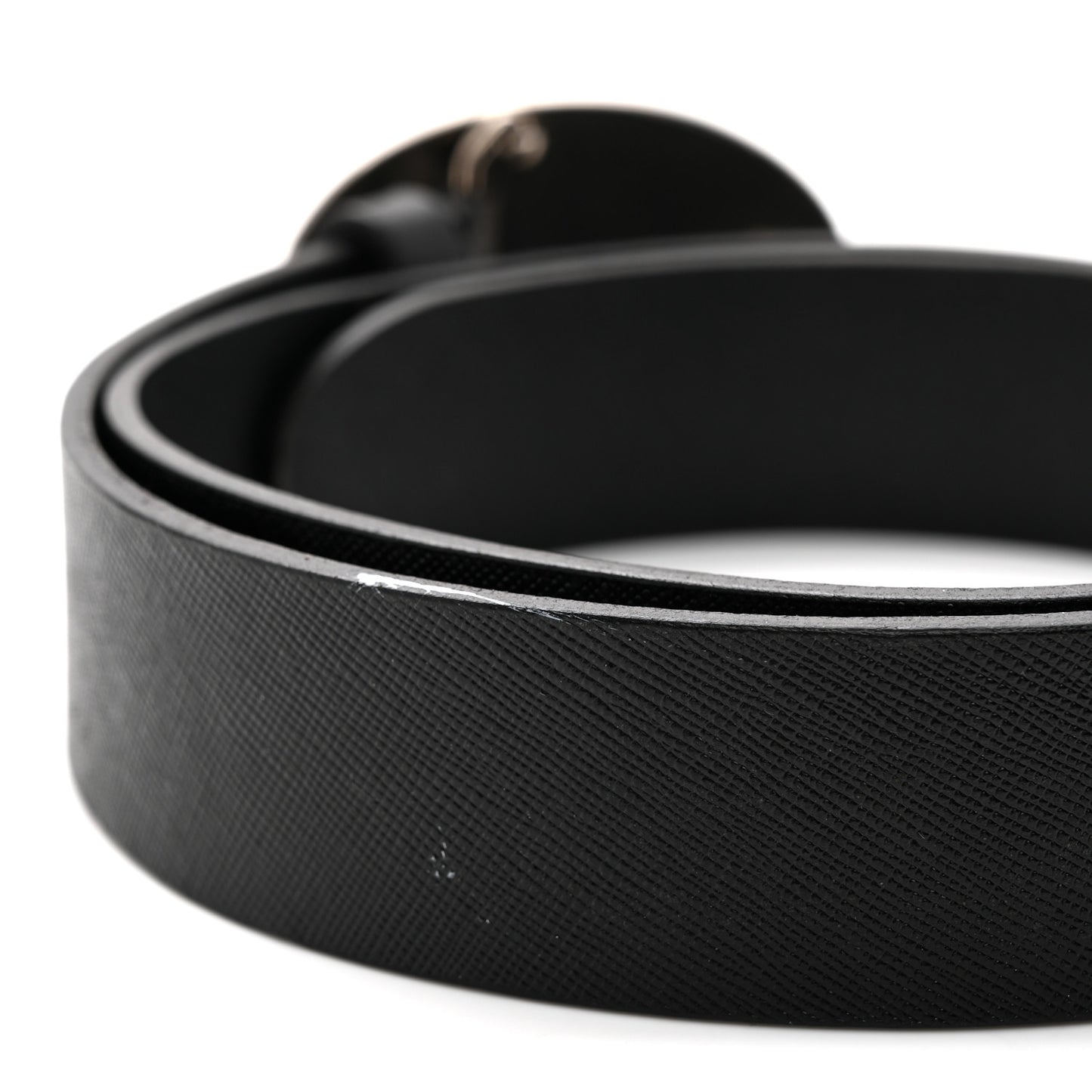 Saffiano Buckle Belt 80 32 Black
