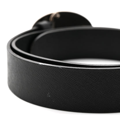 Prada Saffiano Buckle Belt 80 32 Black 6 of 7