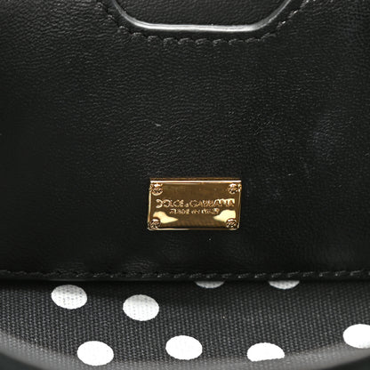 Dolce & Gabbana Velvet Watersnake Embellished Lucia Shoulder Bag 6 of 8