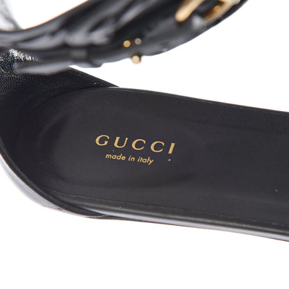 Gucci Calfskin Malaga Kid Sandals 39.5 Black 8 of 14