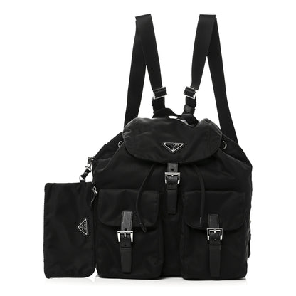 Prada Re-Nylon Saffiano Medium Backpack Black 3 of 10
