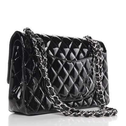 Chanel Patent Quilted Medium Double Flap Black 4 of 17