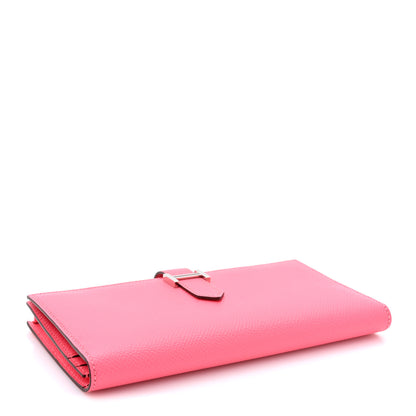 Hermes Epsom Bearn Gusset Wallet Rose Lipstick 4 of 9
