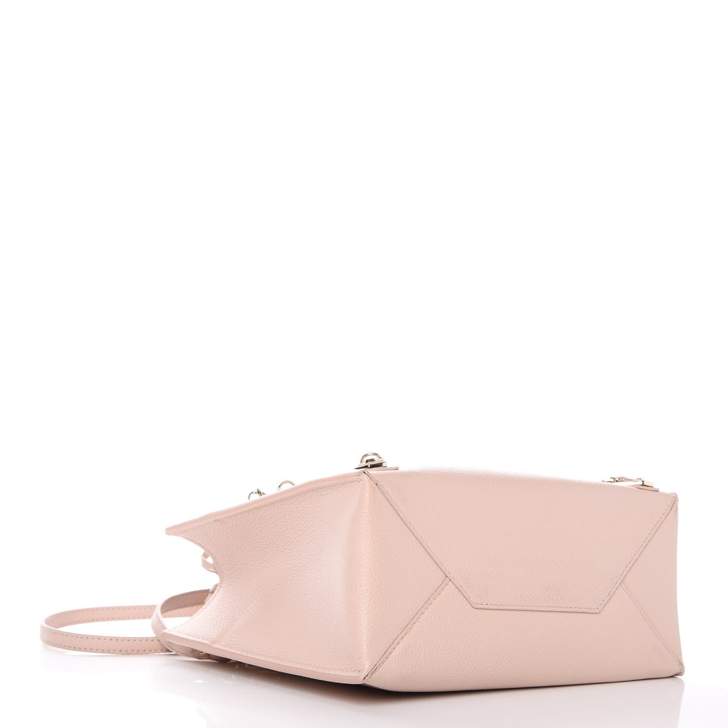 Balenciaga Grained Calfskin Gold Metallic Edge Hardware Papier Mini A4 Tote 4 of 8