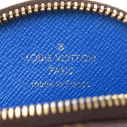 Louis Vuitton Monogram 2019 Christmas Animation Round Coin Purse Blue 6 of 8
