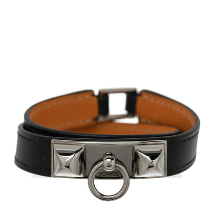 Hermes Box Rivale Double Tour Bracelet S Black 1 of 7