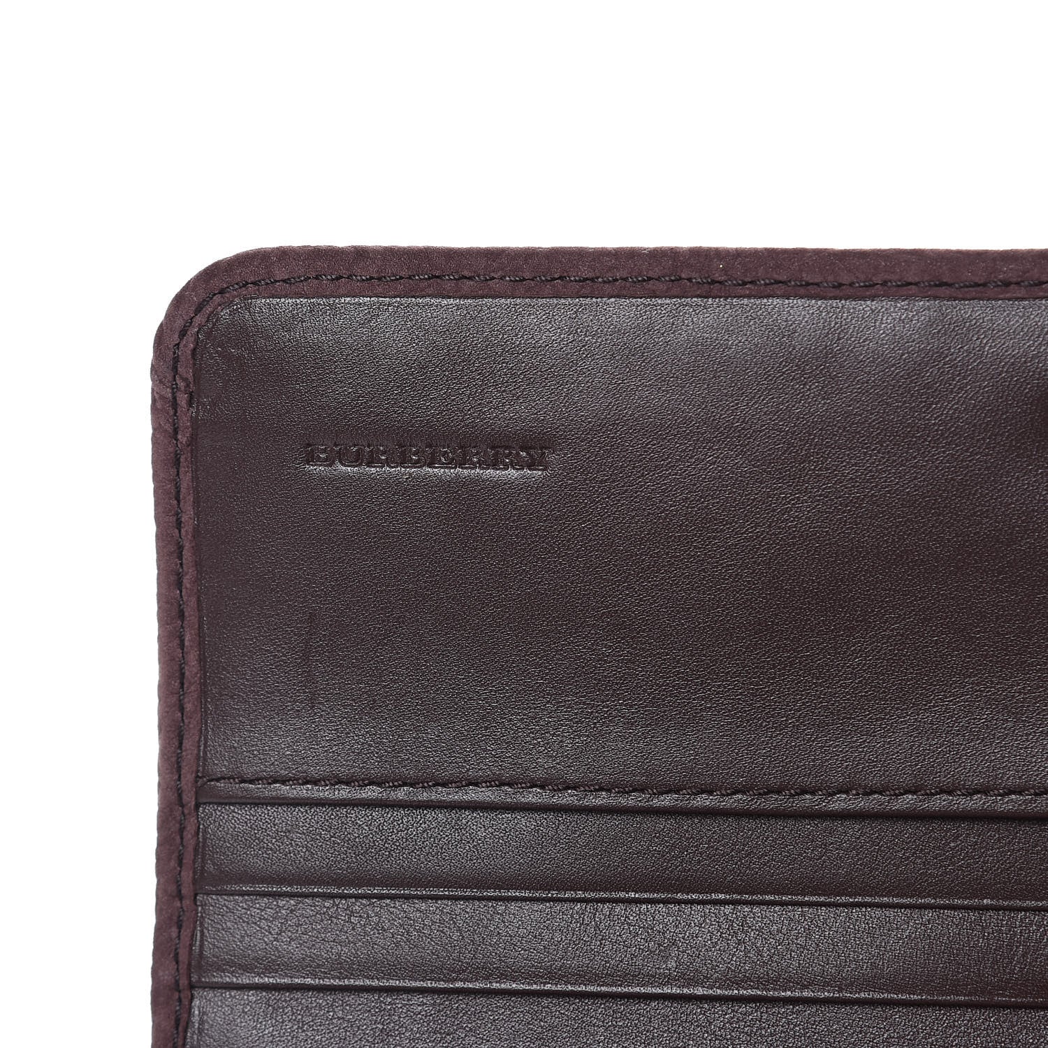 Burberry Luggage Suede Penrose Continental Wallet Dark Heather 7 of 10