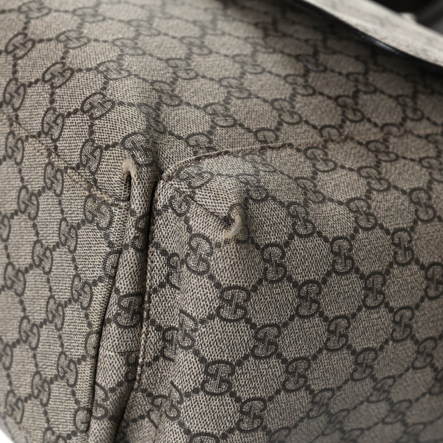 Gucci GG Plus Monogram Messenger Diaper Bag Dark Brown 12 of 15