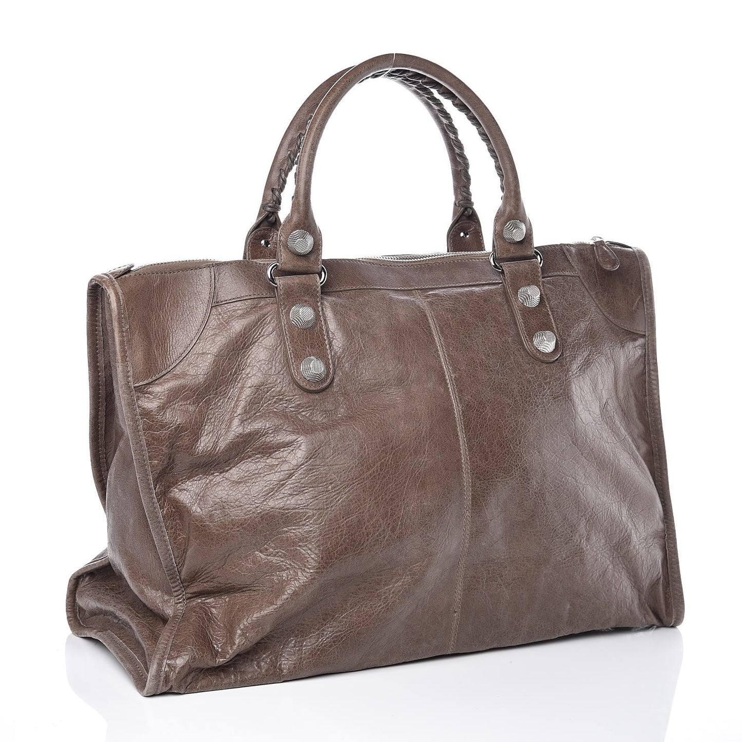 Agneau Giant 21 Silver Hardware Weekender Noix