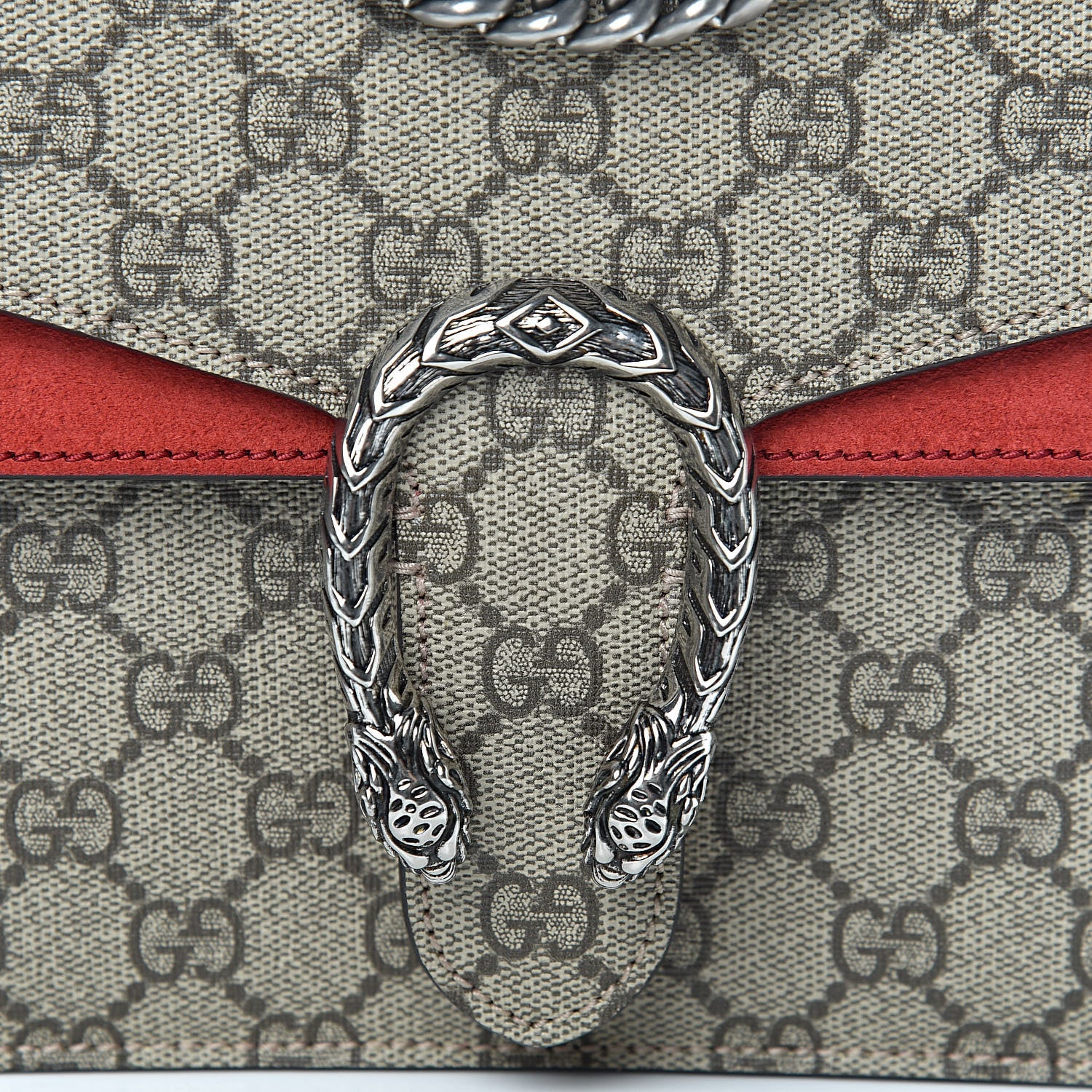 Gucci GG Supreme Monogram Mini Dionysus Shoulder Bag Hibiscus Red 10 of 10