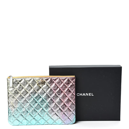 Chanel Metallic Goatskin Quilted Medium 2.55 Reissue Cosmetic Case Multicolor 9 of 9