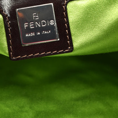 Fendi Denim Flower Applique Mama Baguette Blue 6 of 8