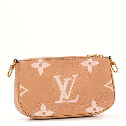 Louis Vuitton Empreinte Monogram Giant Multi Pochette Accessories Small Pochette Arizona Creme 3 of 8