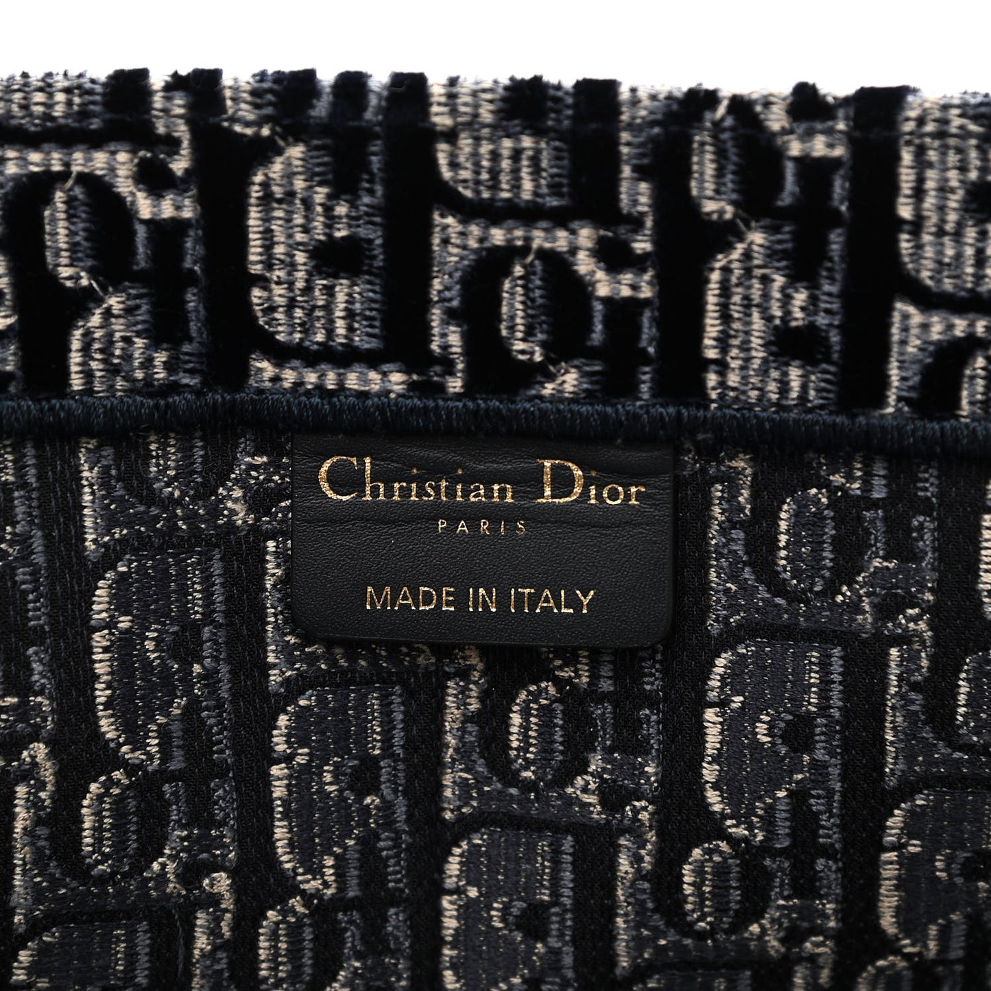 Oblique Velvet Book Tote Blue Multicolor