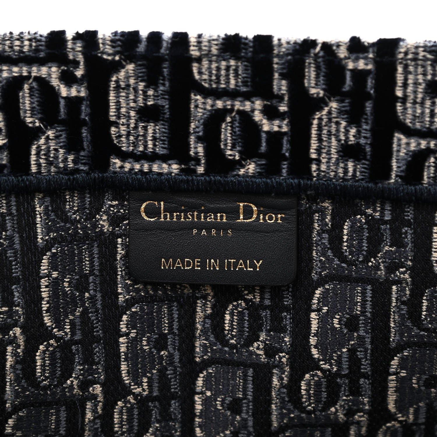 Christian Dior Oblique Velvet Book Tote Blue Multicolor 6 of 12