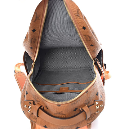 MCM Visetos Medium Stark Backpack Cognac 5 of 8