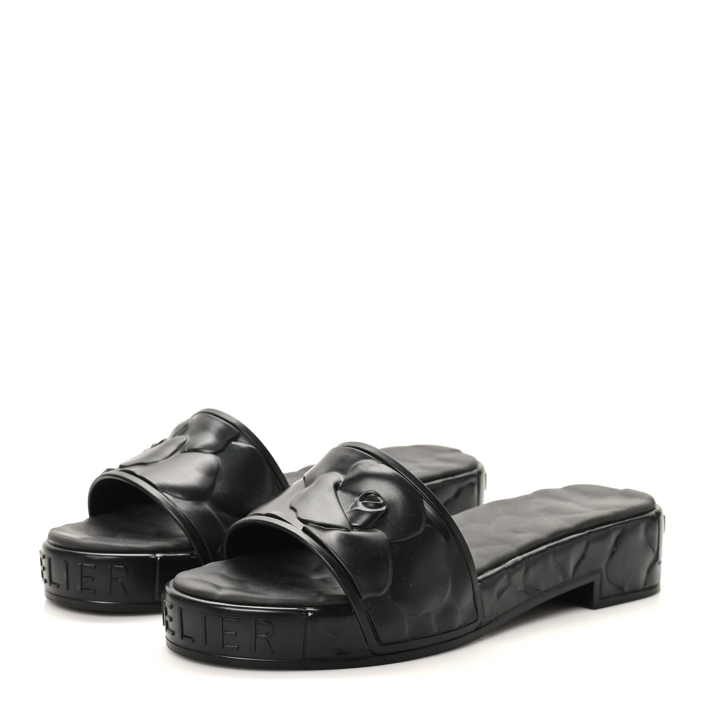 Rubber Atelier 03 Rose Edition 25/40mm Platform Slide Sandals 38 Black