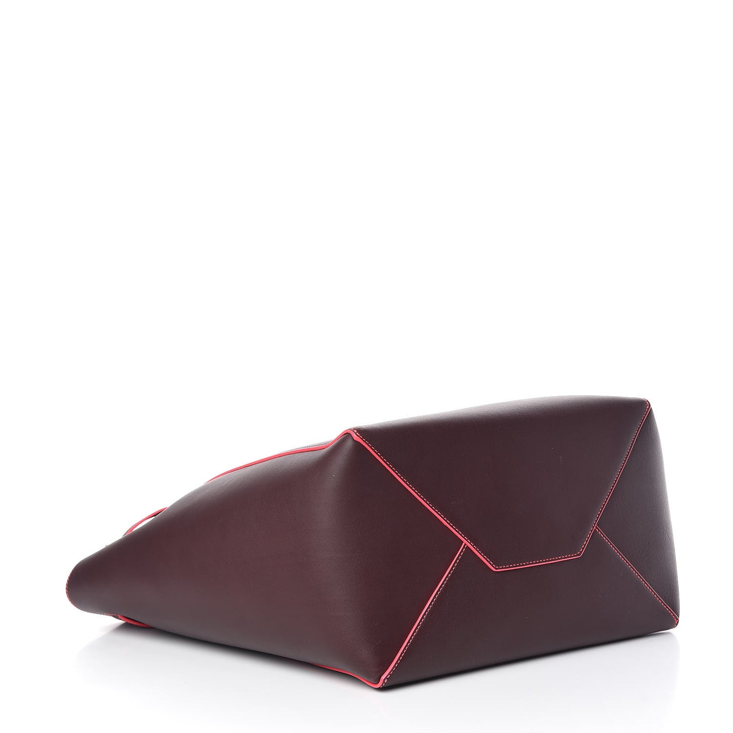 Smooth Calfskin Small Tassel Cabas Phantom Burgundy Pink