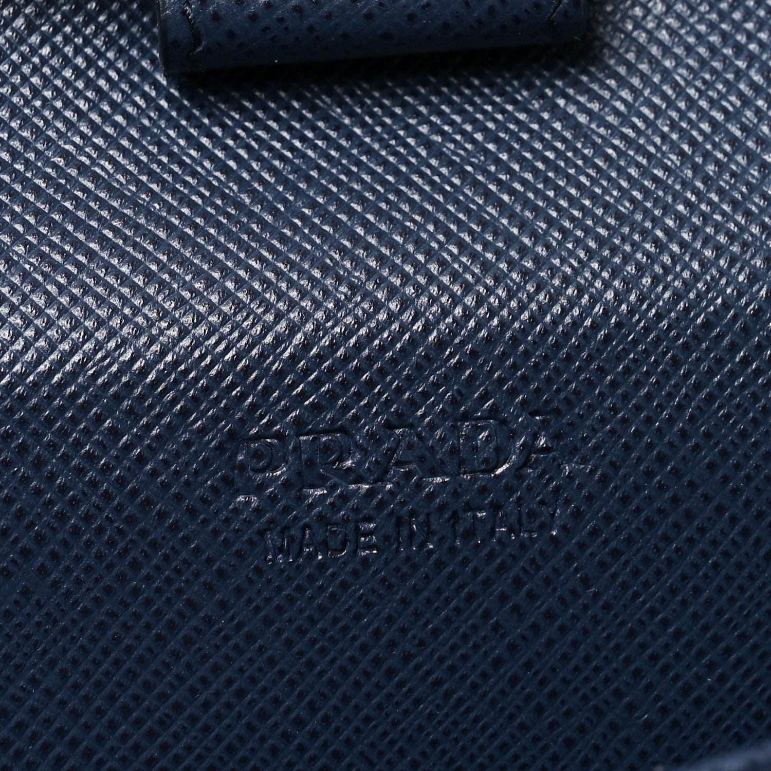 Prada Saffiano Metal Large Zip Around Travel Wallet Baltico 6 of 6