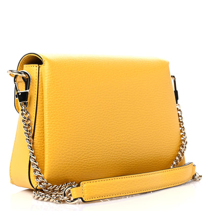Gucci Dollar Calfskin Interlocking G Crossbody Bag New Buttercup 3 of 9