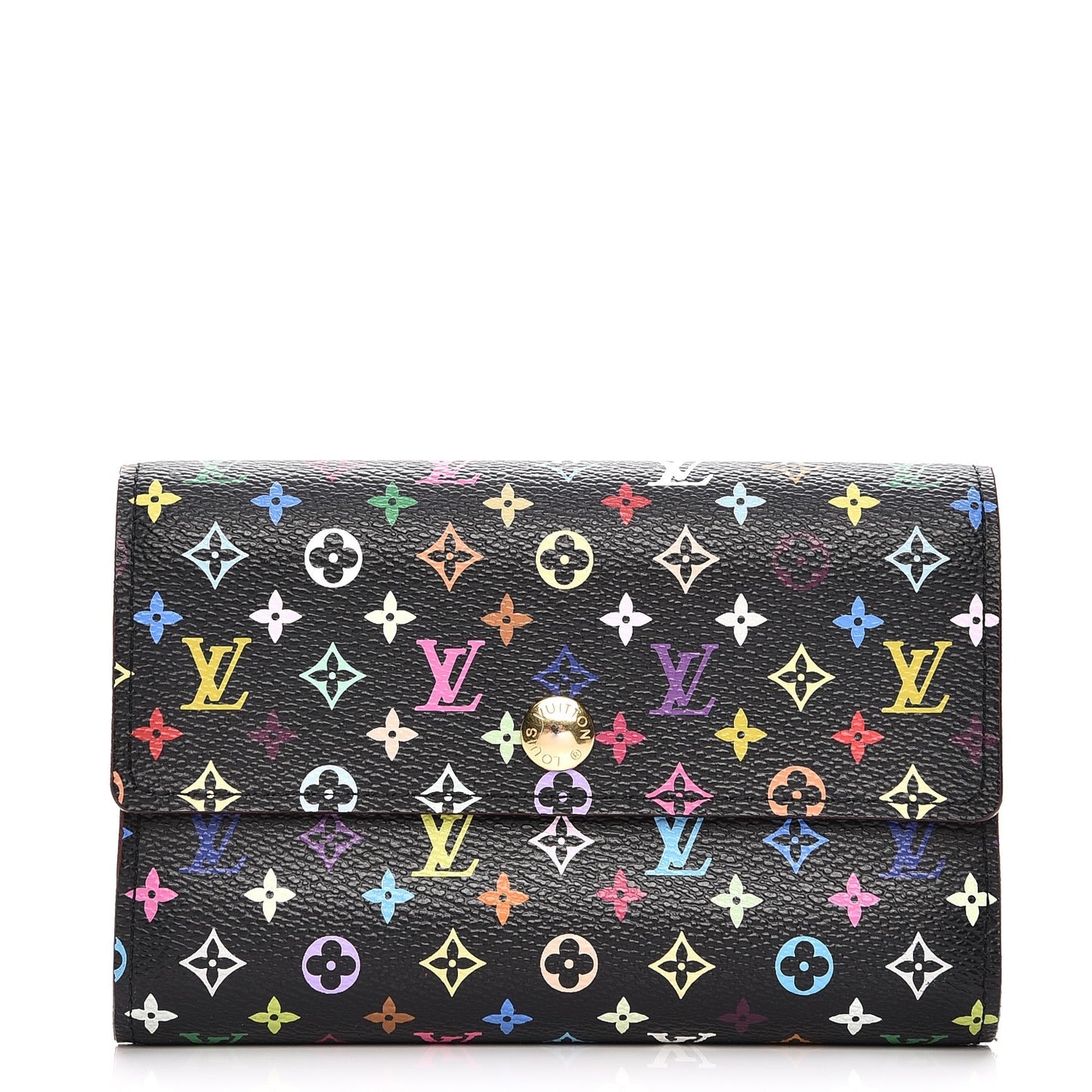Monogram Multicolor Alexandra Wallet Black