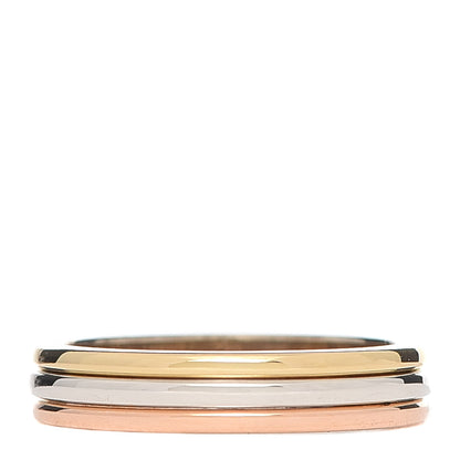 Cartier 18K Pink White Yellow Gold 3.5mm Trinity Wedding Band Ring 49 4.75 1 of 4