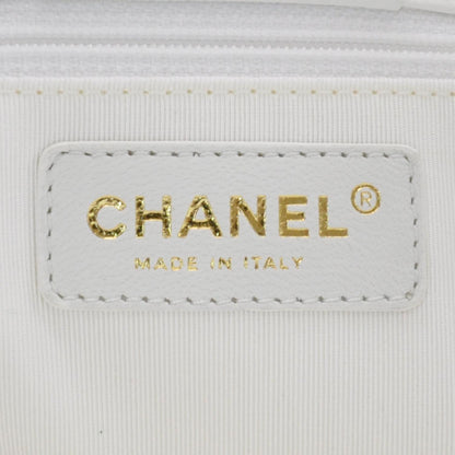 Chanel Caviar Cerf Executive Shopper Tote White 8 of 12