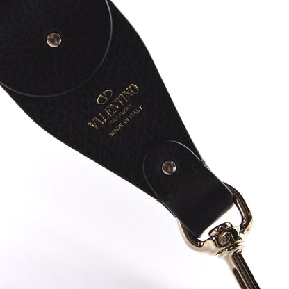 Valentino Garavani X JAMIE REID Canvas Embroidered Rockstud Guitar Strap Black 5 of 5