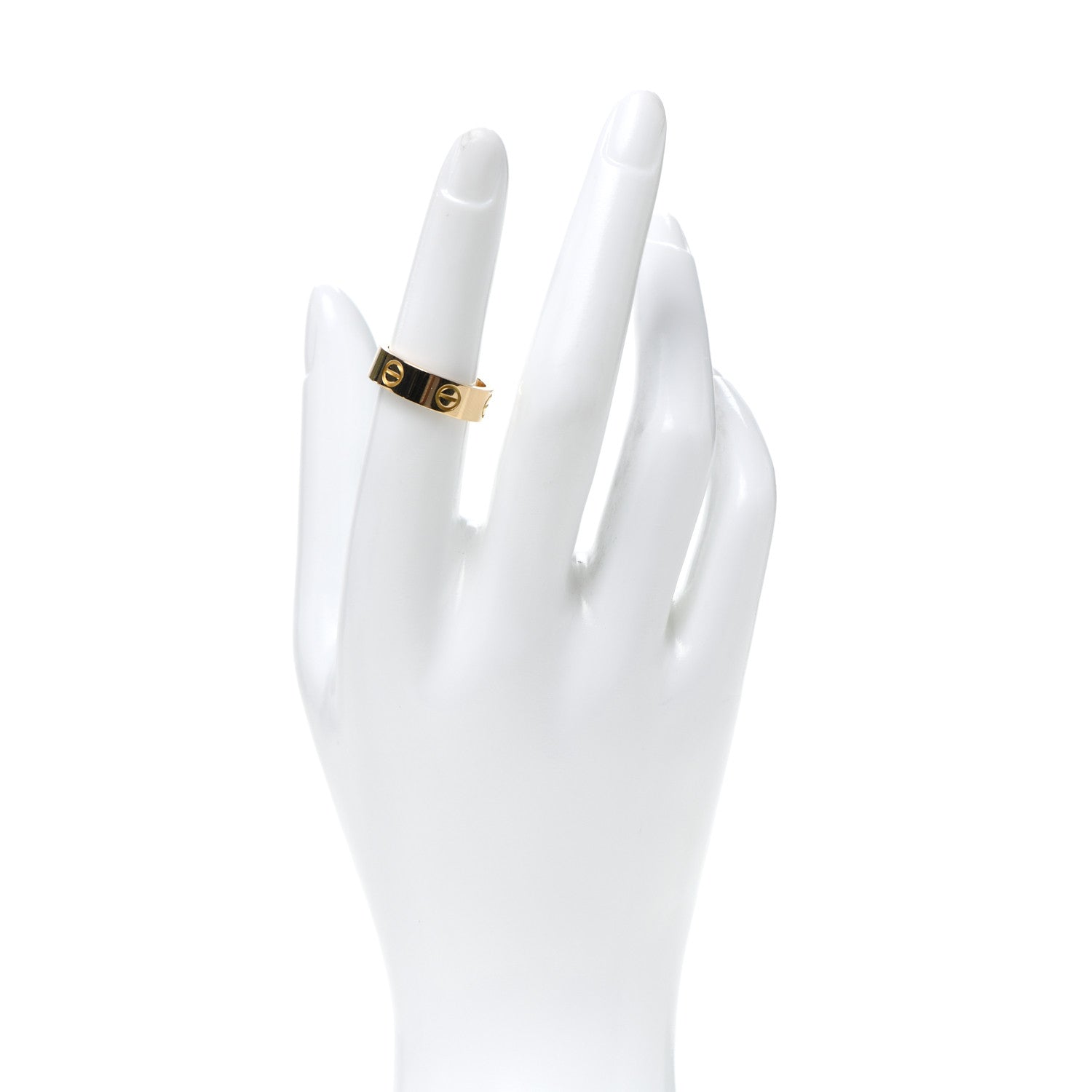 Cartier 18K Yellow Gold 5.5mm LOVE Ring 53 6.5 2 of 5