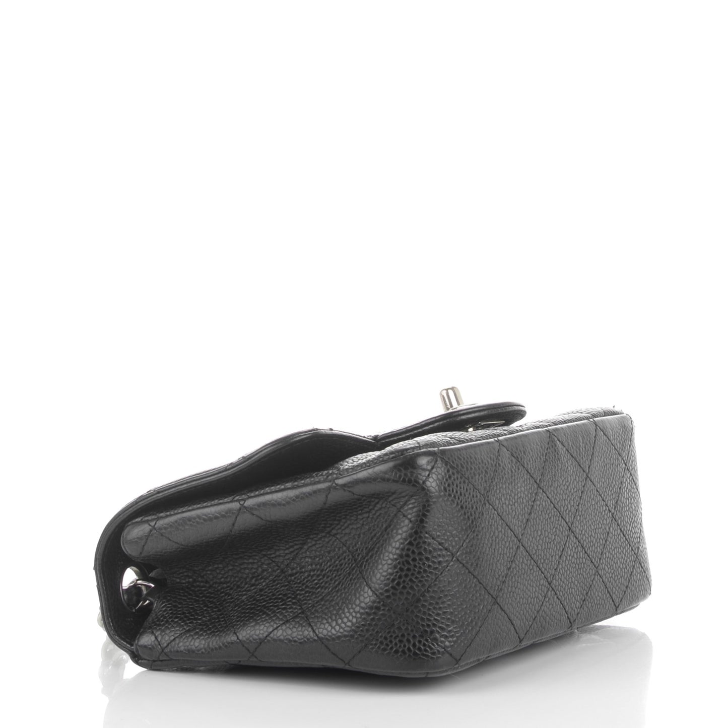 Caviar Quilted Mini Square Flap Black