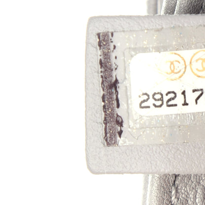 Chanel Calfskin Quilted Top Handle Flap Light Grey 7 of 12