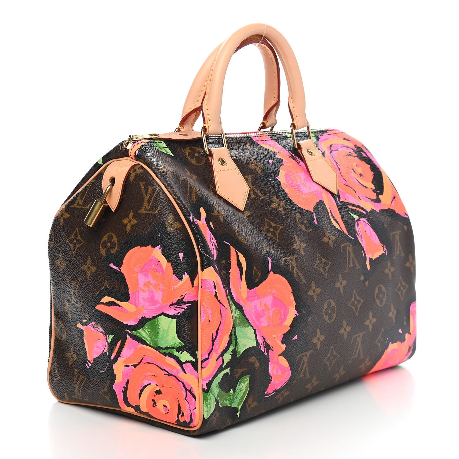 Louis Vuitton Monogram Roses Speedy 30 3 of 9